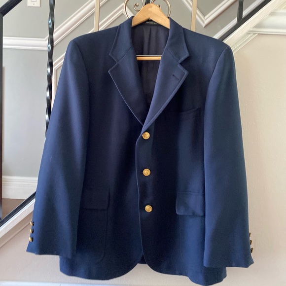 Vintage dark Navy Blue Blazer Jacket